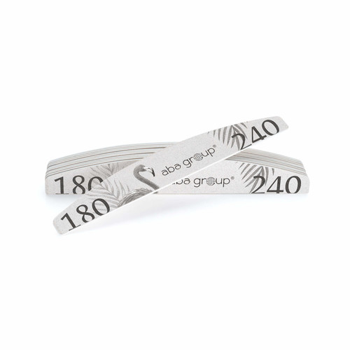 Aba Group Пилочка для ногтей CROSS MOON 180/240 STANDARD - FLAMING, 25 шт. - Фото №4