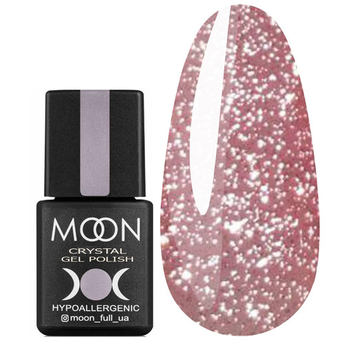 Гель-лак MOON FULL Crystal №2 светоотражающий розовый 8 мл