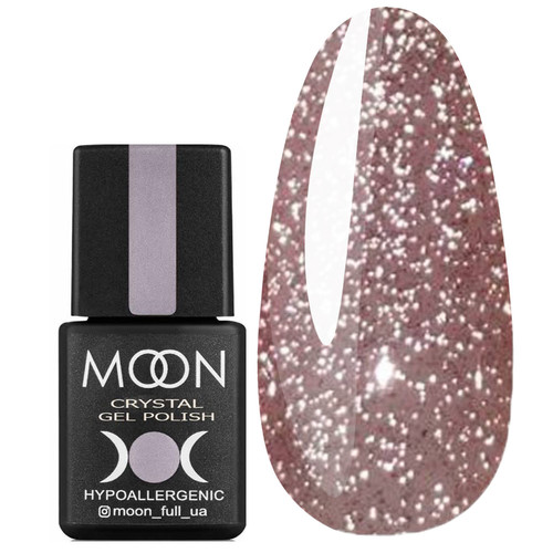 Гель-лак MOON FULL Crystal №3 светоотражающий коричневый 8 мл