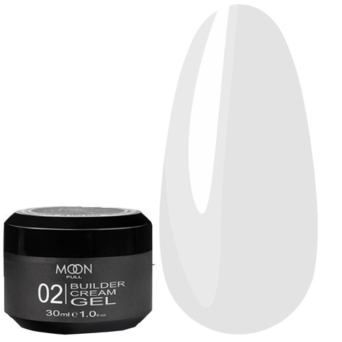 Żel modelujący Moon Full Builder Cream Gel №02 biały 30 ml