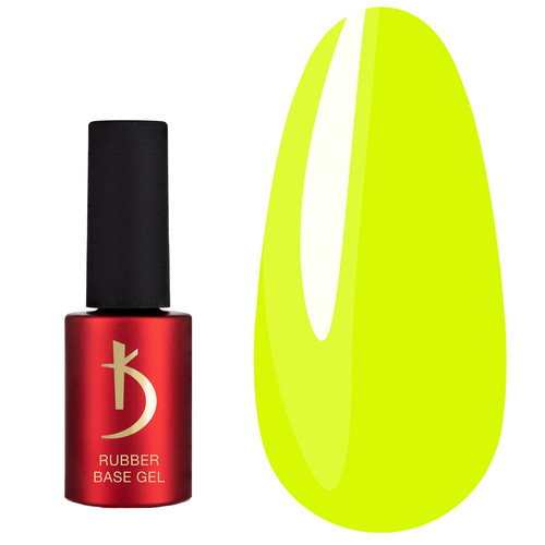 Цветная база KODI Color Rubber Base Gel Neon 04 желтая 7 мл