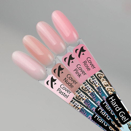 Гель для моделирования F.O.X Hard gel Cover Pastel 50 мл - Фото №2