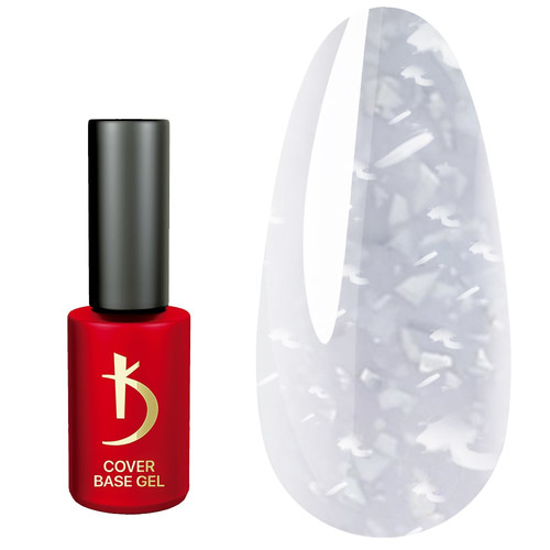 Камуфлирующая база KODI Cover Base Gel Flake 06 серебро 7 мл