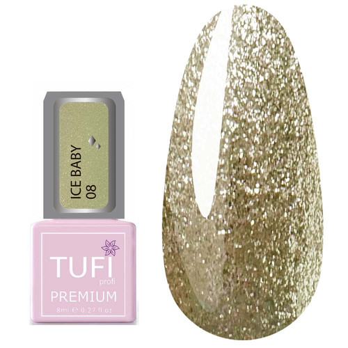 Гель-лак TUFI profi PREMIUM Ice baby 08 Снежный горностай 8 мл (0102221) - Фото №1