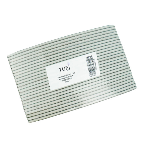 Пилочка TUFI profi PREMIUMсерая 100/180 грит 17,8 см 25 шт (0102953) - Фото №2