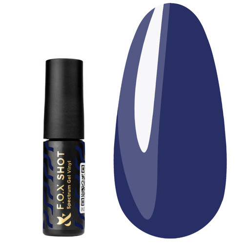 Gellack FOX SHOT Spectrum Gel Vinyl №129 blau 5 g - Фото №1