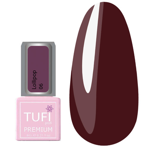 Гель-лак TUFI profi PREMIUM Lollipop 06 ежевика 8 мл (0227095) - Фото №1