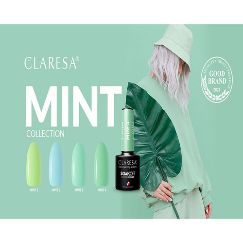 Лак гибридный Claresa MINT 3 бирюзовый 5 г - Фото №2