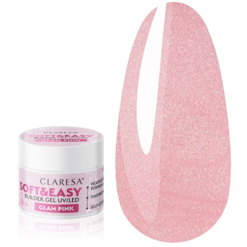 Гель для наращивания Claresa SOFT&EASY BUILDER GEL GLAM PINK 12 г