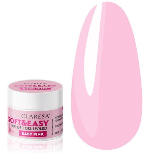 Гель для наращивания Claresa SOFT&EASY BUILDER GEL BABY PINK  45 г