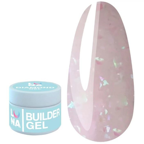 Гель LUNA для наращивания Diamond Gel №10 15 мл - Фото №1