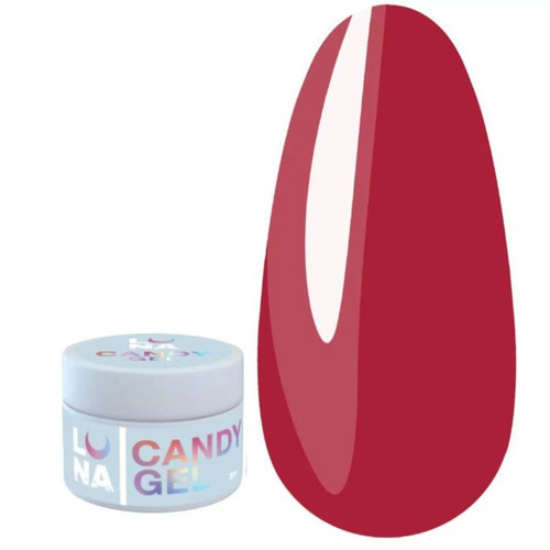 Гель для наращивания ногтей LUNA Candy №9 красный 15 мл (322-0307) - Фото №1