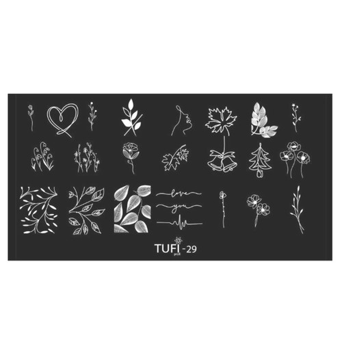 Пластина для стемпинга TUFI profi PREMIUM №29