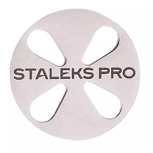 Диск педикюрный удлиненный PODODISC STALEKS PRO L в комплекте с изменяемым файлом 180 грит 5 шт 25 мм - Фото №1