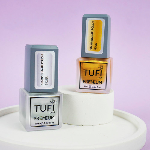 Лак для стемпінгу TUFI profi PREMIUM Stamping срібло 8 мл (0295882) - Фото №3