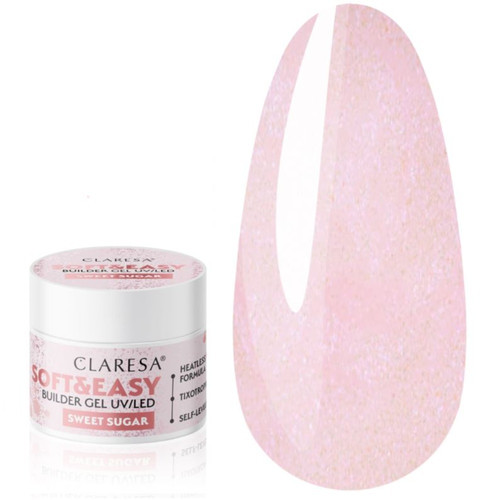 Гель для наращивания CLARESA  SOFT&EASY BUILDER GEL SWEET SUGAR 45 г