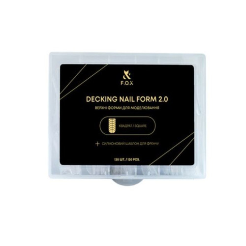 Верхние формы для моделирования F.O.X Decking Nail form 2.0  квадрат (120 шт)