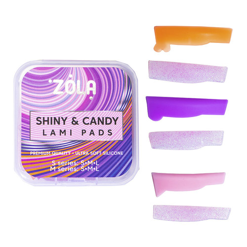 Набор валиков ZOLA Shiny & Candy Lami Pads для ламинирования 6 пар - Фото №1