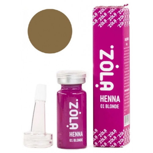 Wenkbrauwhenna ZOLA Henna №01 Blond professionele corrector 10g - Фото №2