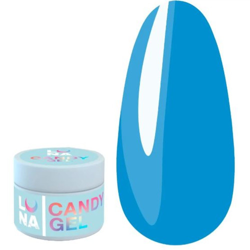 Гель для наращивания ногтей LUNA Candy Gel №22 голубой 15 мл - Фото №1