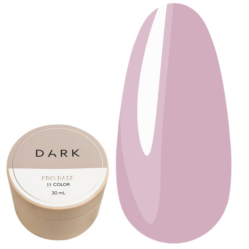 База DARK PRO base 13 розовый, 30 ml - Фото №1