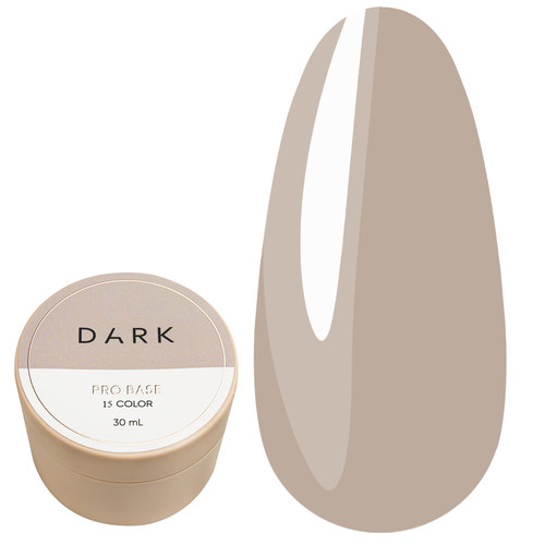 База DARK PRO base 15 бежевый,30 мл - Фото №1
