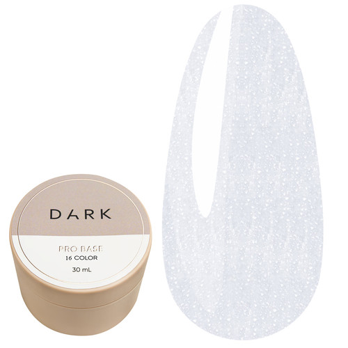 База DARK PRO base 16 белый с шиммером,30 ml - Фото №1