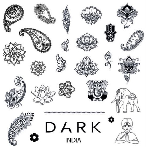 Пластина для стемпинга DARK India