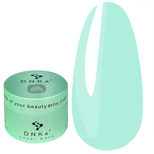 База для ногтей DNKa Cover Base №0020 Intuitive бирюзовый 30 мл (DNKA0020-30) - Фото №1