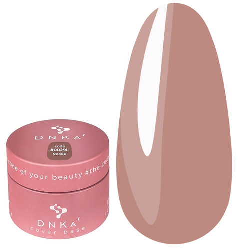 База для ногтей DNKa Cover Base №0029 Naked темный бежевый с холодным подтоном 30 мл (DNKA0029-30) - Фото №1
