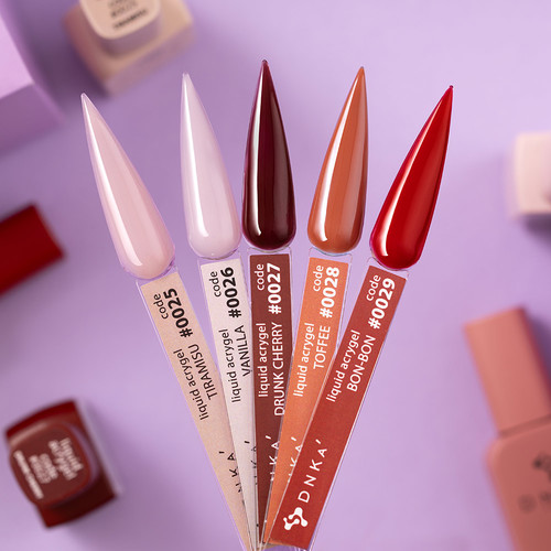 Акригель  для ногтей DNKa Liquid Acrygel №0029 Bon-Bon 12 мл (LAD0029) - Фото №3