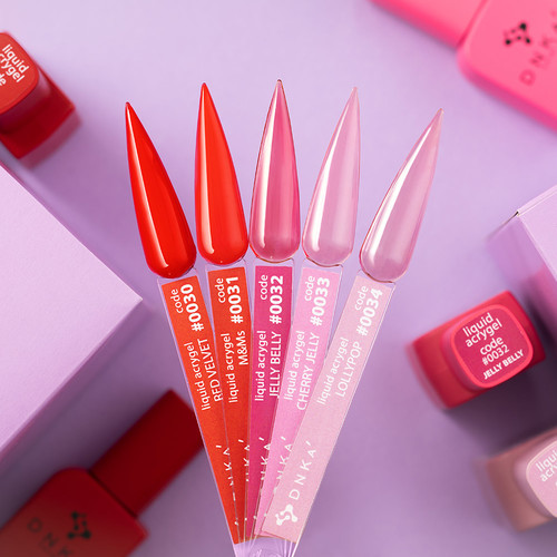 Акригель  для ногтей DNKa Liquid Acrygel №0030 Red Velvet 12 мл (LAD0030) - Фото №3