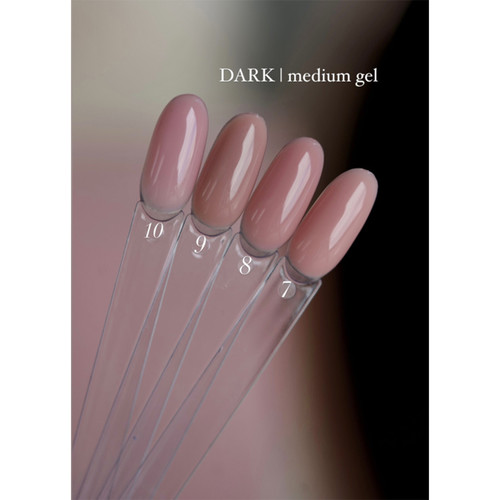 Гель для наращивания DARK Medium Gel №07 розовый 30 мл - Фото №3