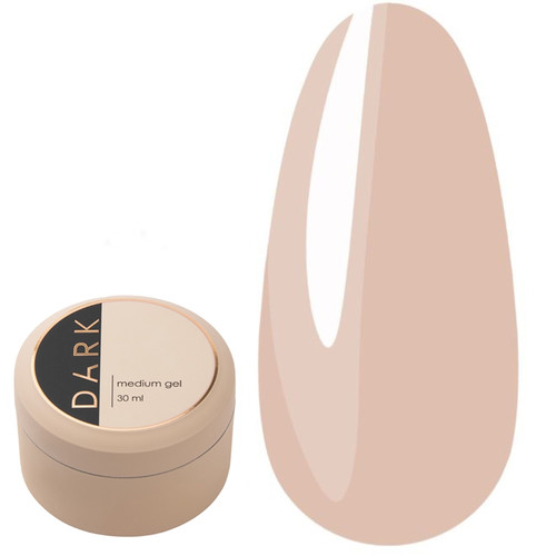Гель для наращивания DARK Medium Gel №28 бежевый 30 мл - Фото №1