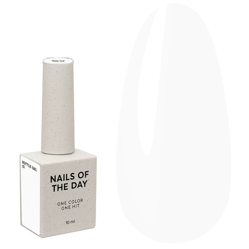 Gel NAILSOFTHEDAY Flasche Gel 01 weiß, 10 ml - Фото №1