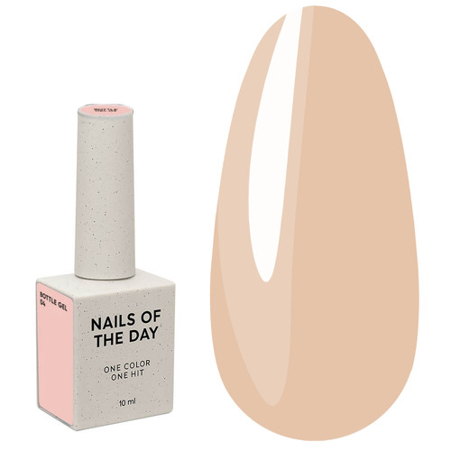 Gel NAILSOFTHEDAY Bottle gel 04 beige, 10 ml - Фото №1