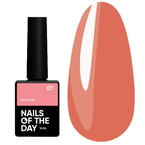 Гель NAILSOFTHEDAY Bottle gel 07 нюд, 10 мл - Фото №1