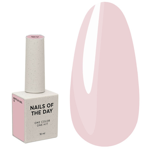 NAILSOFTHEDAY Fles gel 12 lichtroze extension gel, 10 ml - Фото №1