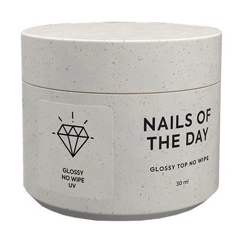 Hybride top NAILSOFTHEDAY Glanzende top zonder vegen, 30 ml - Фото №1