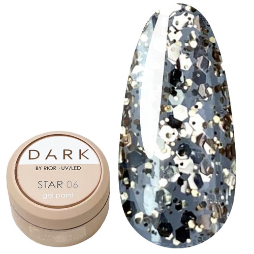 Гель Dark Star gel polish 06 медный 5 г - Фото №1