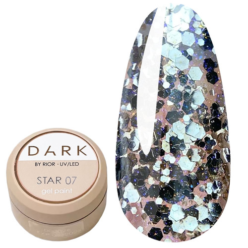 Гель Dark Star gel polish 07 бронзовый 5 г - Фото №1