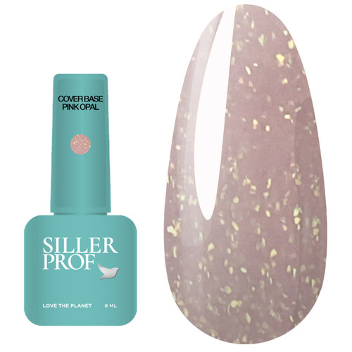 База SILLER Cover Pink Opal розовый с золотым шиммером 8 мл (u0000006882) - Фото №1