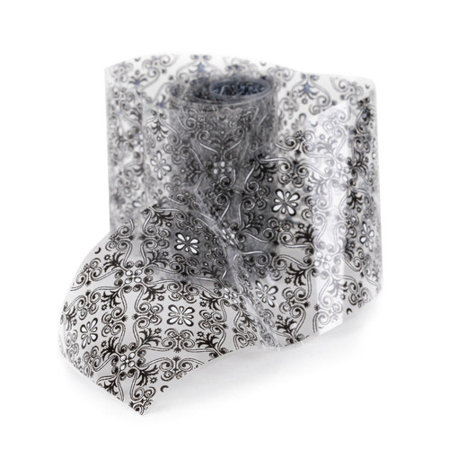 Фольга для литья 80 cm Flower black №1 - Фото №3