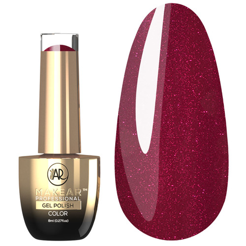 MAKEAR Lollipop 533 hybride nagellak bordeauxrood glans 8 ml - Фото №1