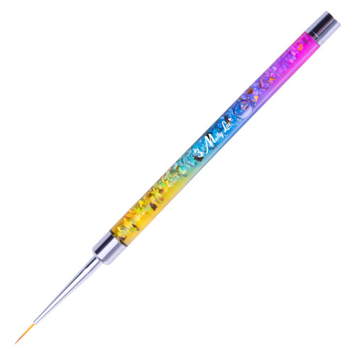 Кисть для дизайна ногтей MollyLac Pro Liner Rainbow, длина щетины 11 мм - Фото №3