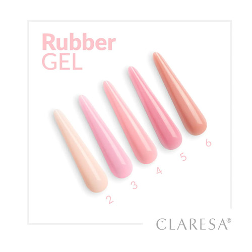 Гель для наращивания Claresa Rubber Gel 05 темно-розовый 12 г - Фото №3