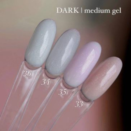 Гель для наращивания DARK Medium Gel №36 молочный, 15 мл - Фото №4