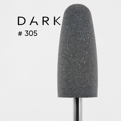 Полировщик Dark 305 силиконовый большой конус закругленный серый - Фото №2