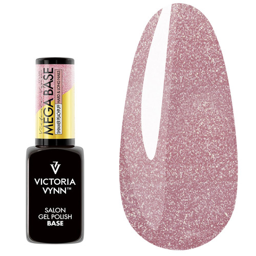 Строительная гибридная база Victoria Vynn MEGA BASE Shimmer Peachpuff 8 мл - Фото №1