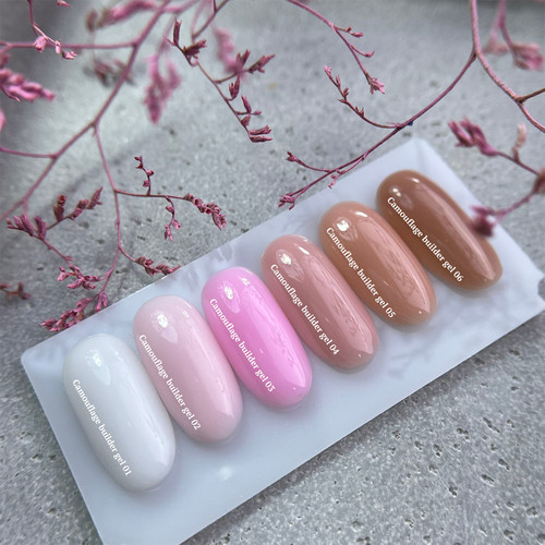 Камуфляжный гель NAILSOFTHEDAY Camouflage builder gel 01 бело-молочный 30 мл - Фото №3